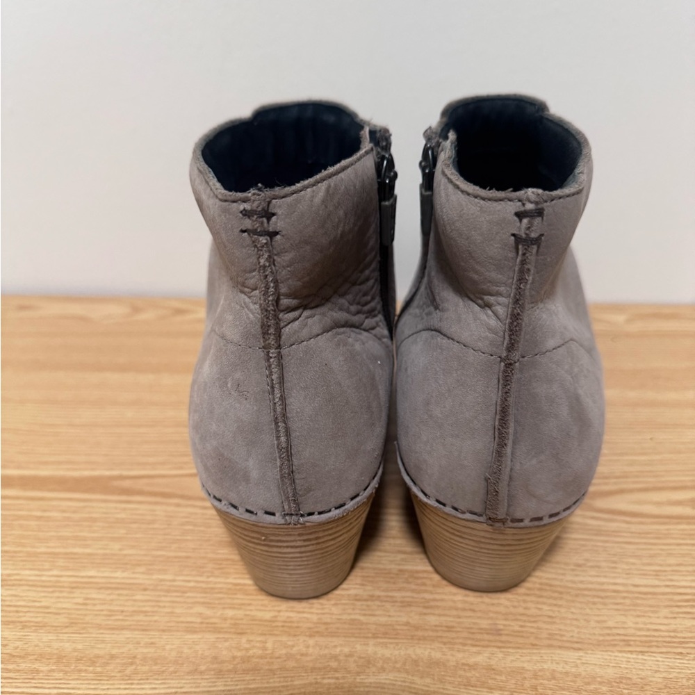 Dansko Gray Suede Ankle Booties - Picture 4 of 9
